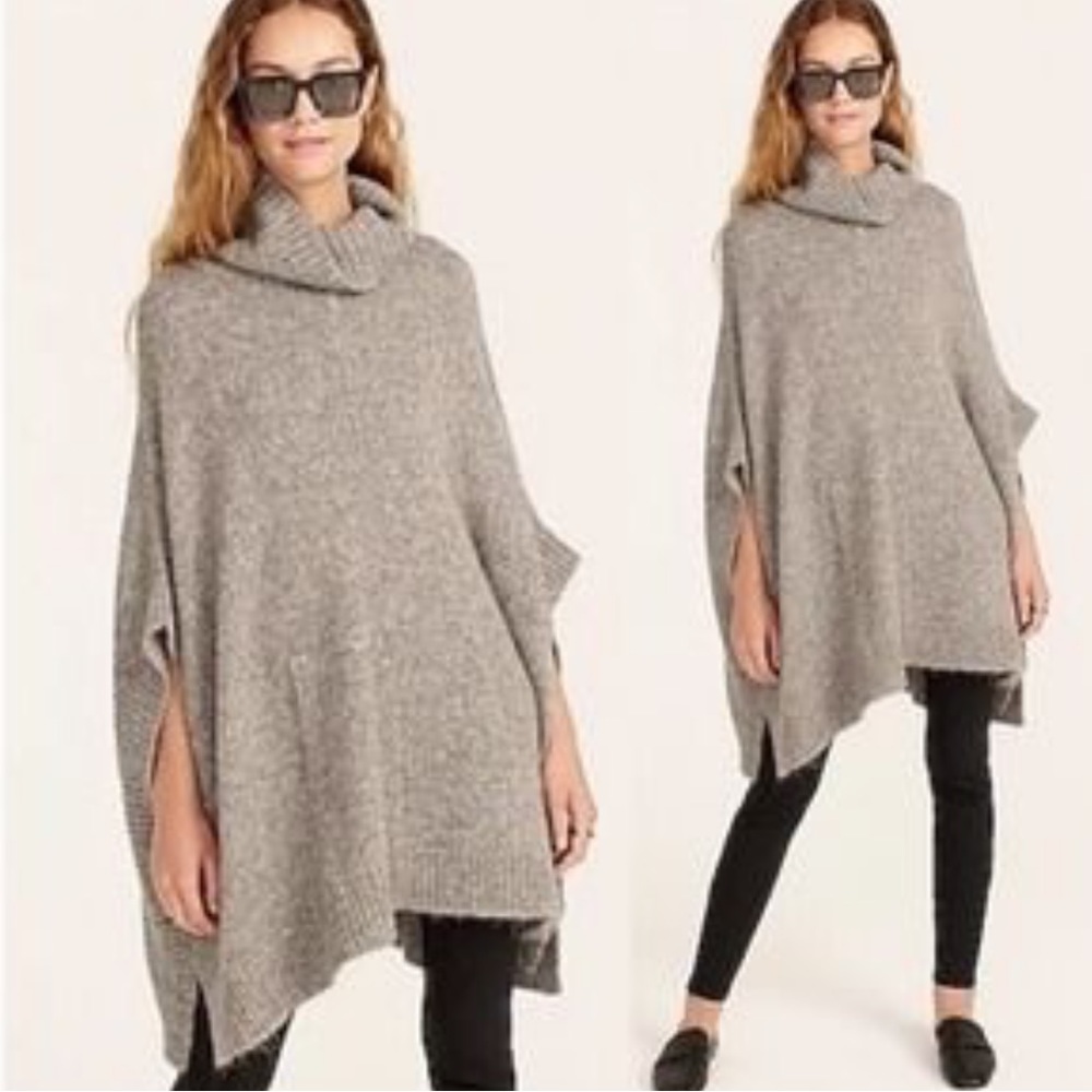 J. Crew Relaxed Turtleneck Poncho